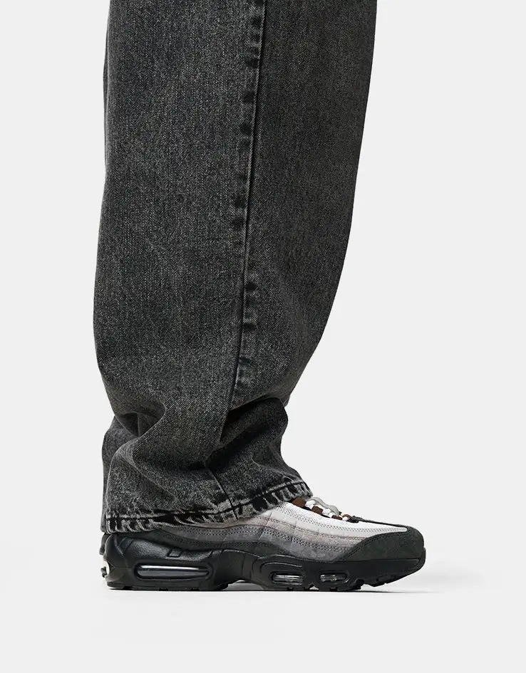 Men's Streak Wash Baggy Stretch Jeans