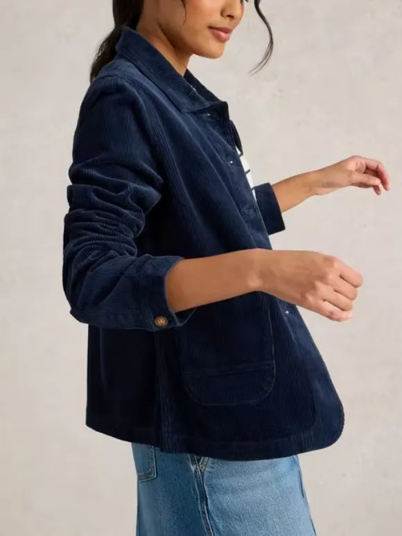 Corduroy Jacket In Dark Navy