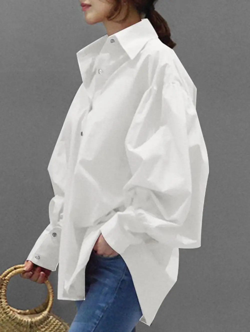 Relaxed Fit Retro Lapel Shirt