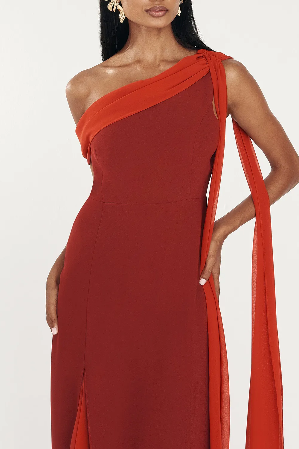 Women's Same Color Shoulder Straps Dress