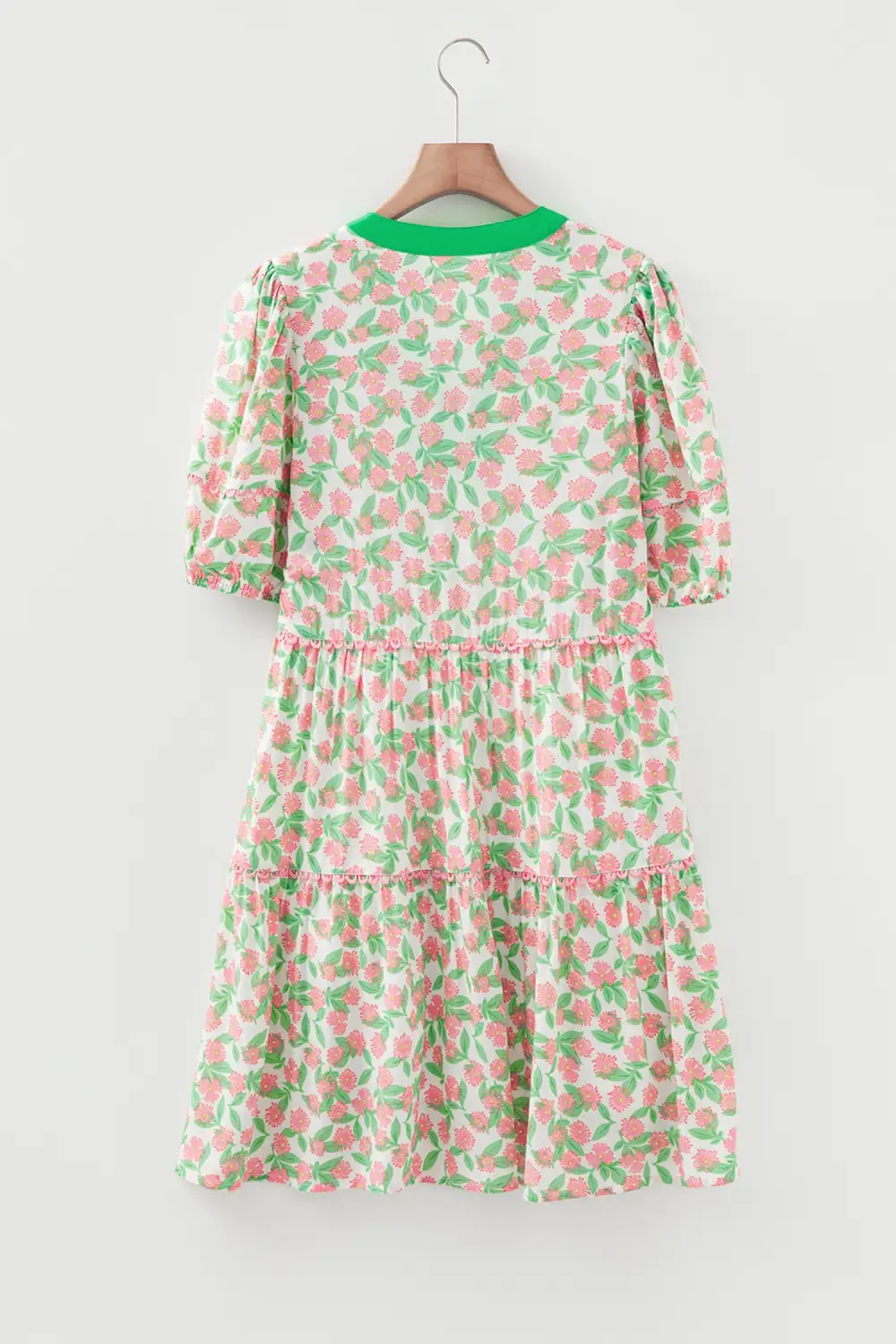 Finish Floral Puff Sleeve Dress