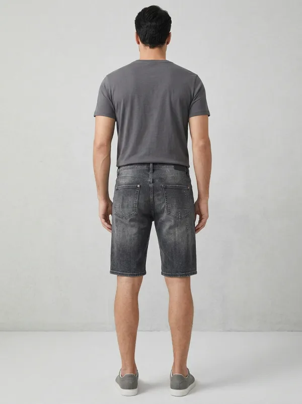 Men's Distressed Distressed Denim Shorts