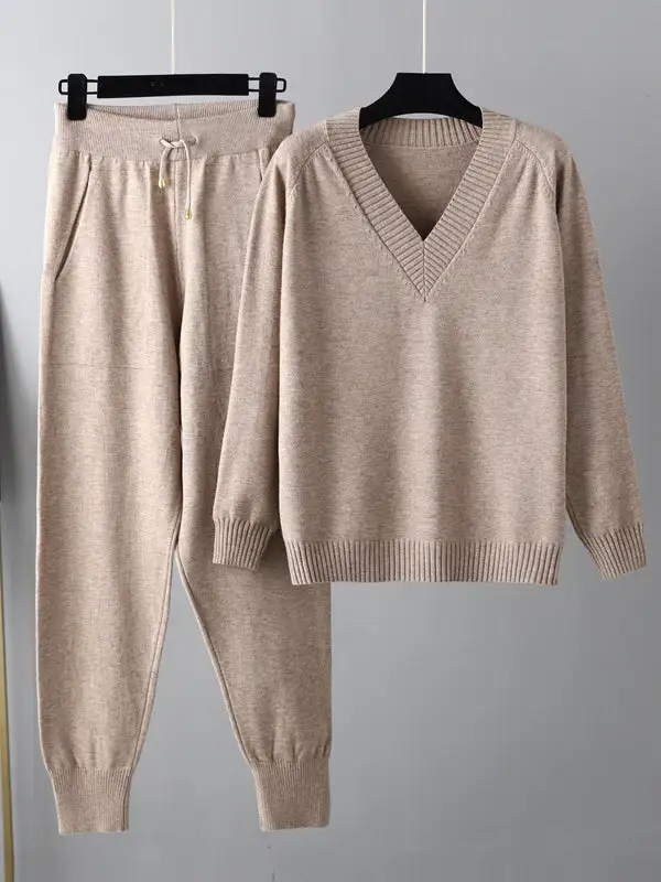 Relaxed Harem Sweater And Pants Set