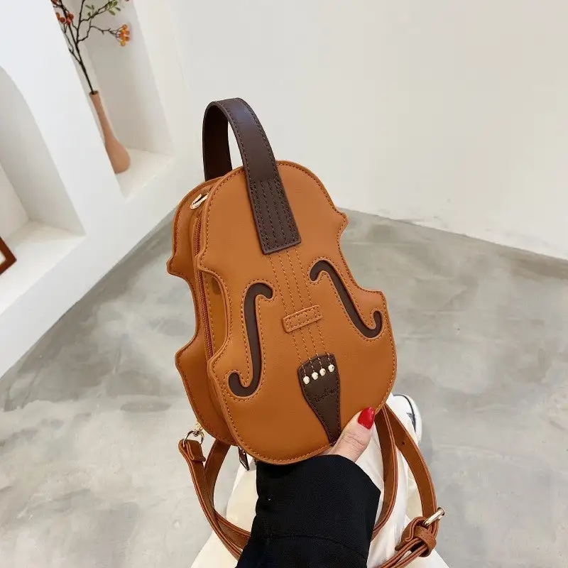 Creative Violin Shape Crossbody Bag
