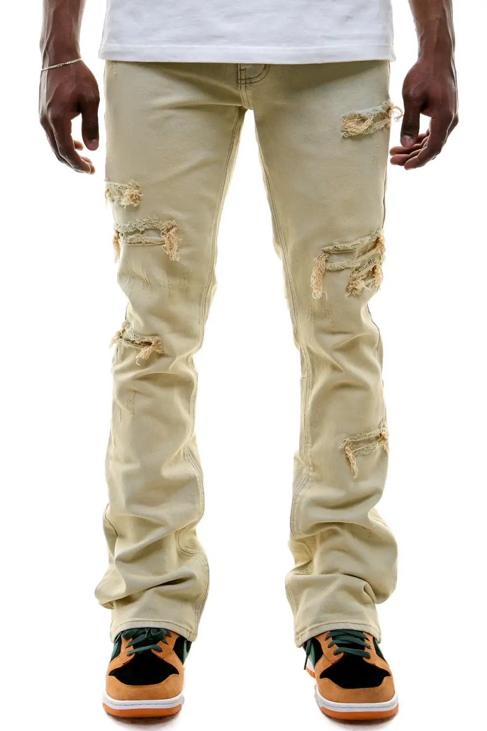 Men's Utility Flare Skinny Stacked Jeans
