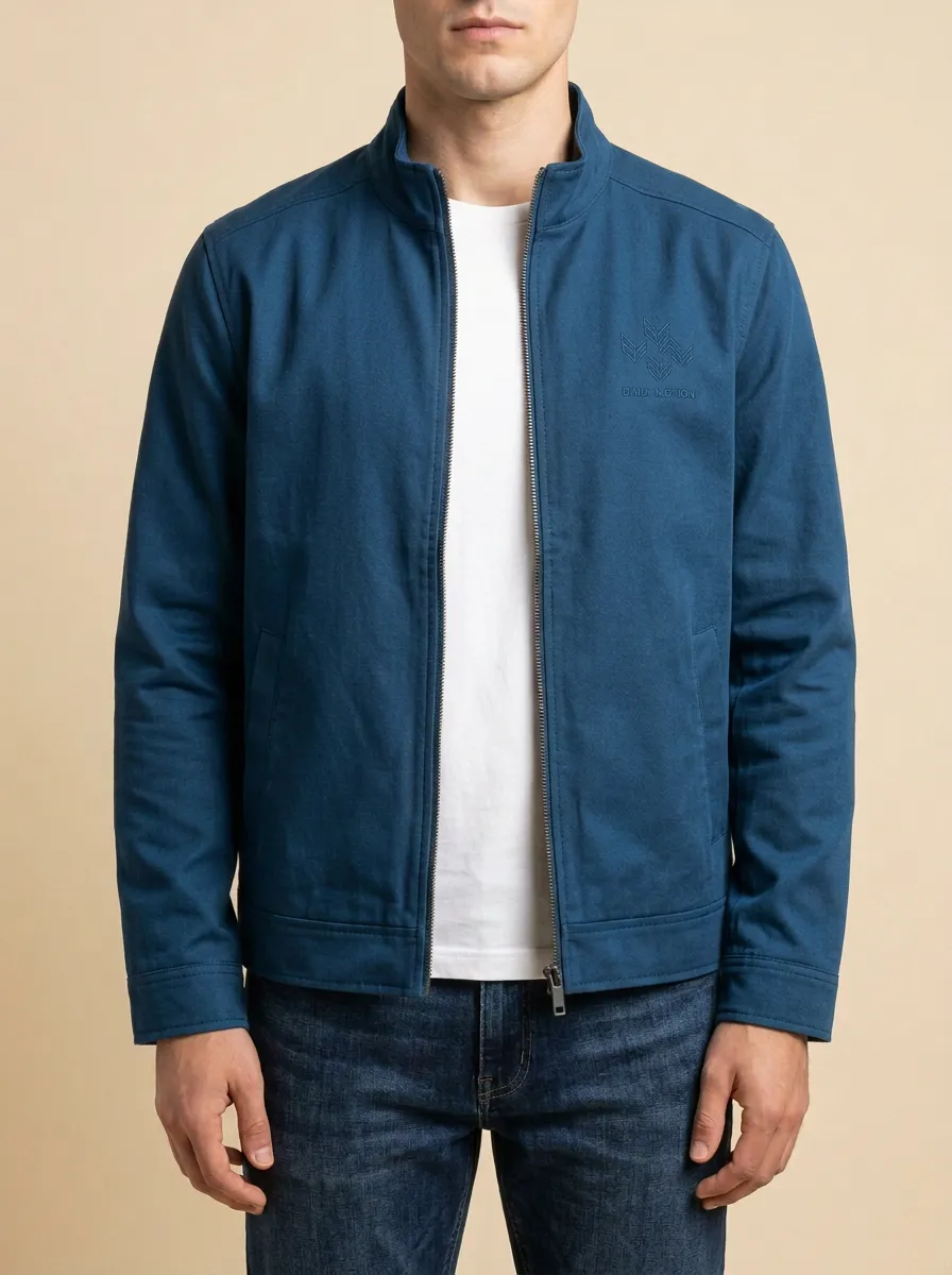 Everyday Textured Zip Jacket