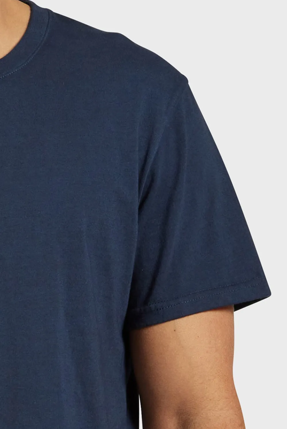 Navy Short Sleeve Crew Neck Tee