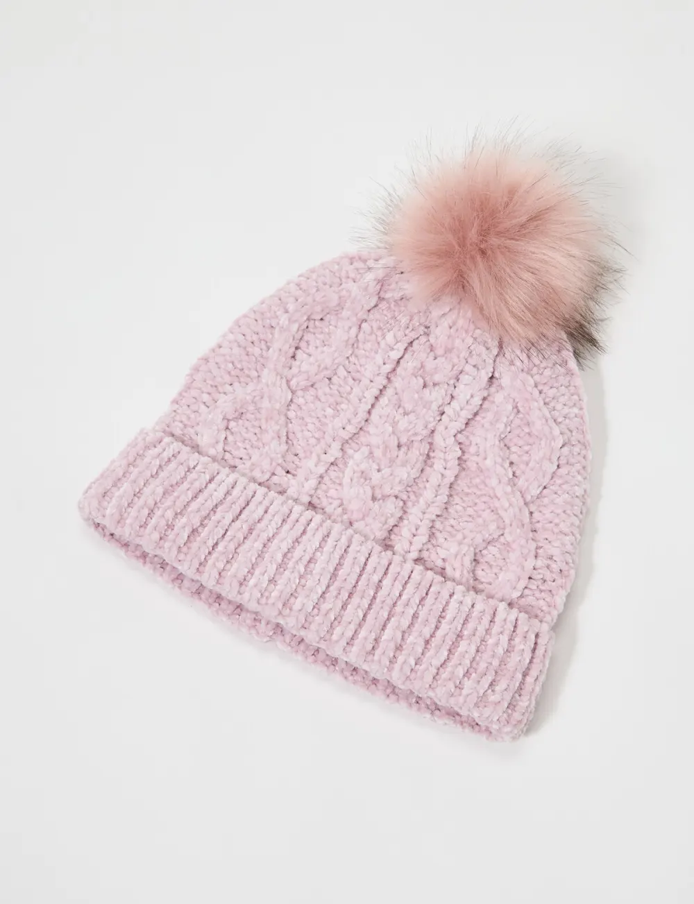 Soft Cable Knit Hat