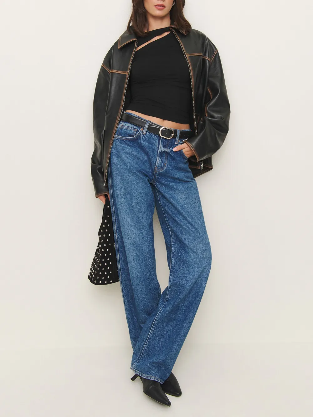 Asymmetric Cutout Knit Crop Top