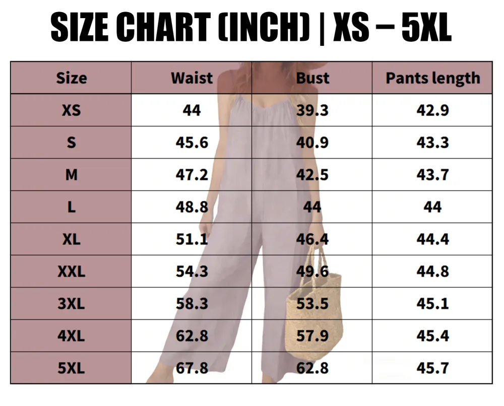🔥Hot Sale💥-Women's Backless Spaghetti-Strap Jumpsuit🔥 (Sizes XS–5XL)