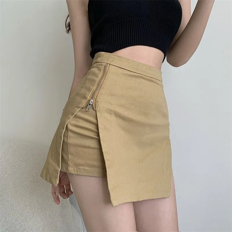 Slit Straight Slim-Fit Skirt