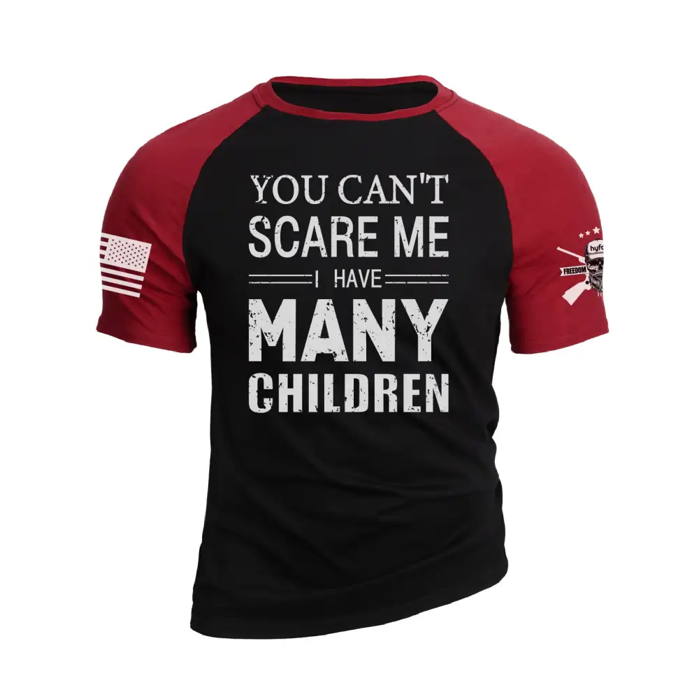 I HAVE MANY CHILDREN RAGLAN GRAPHIC TEE
