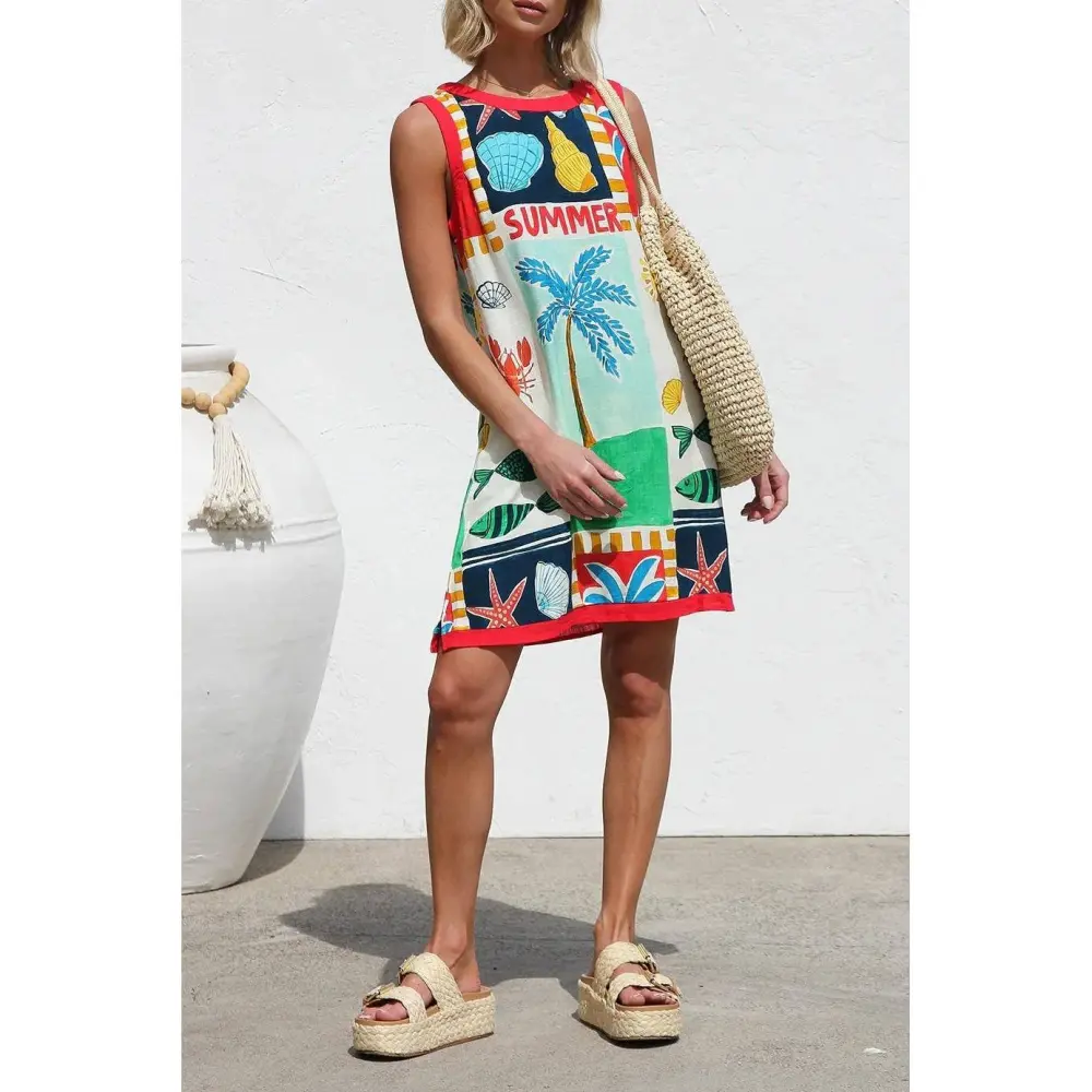 Beach Shift Casual Dress