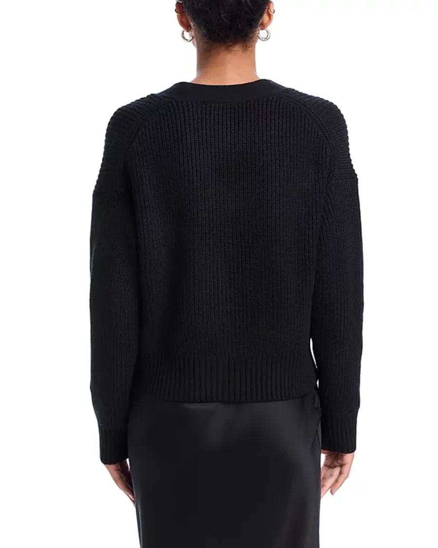 Sparkly Bow Embellished Cardigan