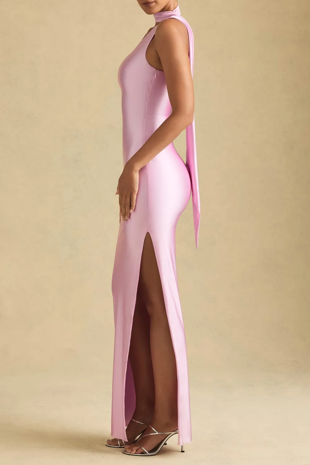 Slim Fit Intellectual Fashion Satin Dress