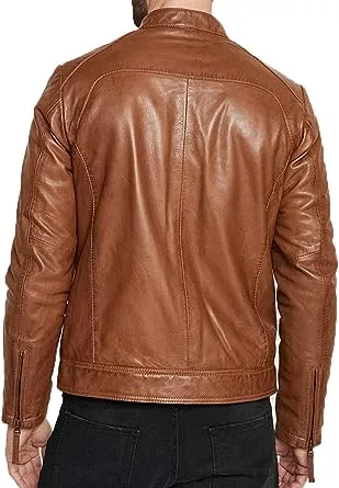 Streamlined Weekend Bomber Leather Jacket