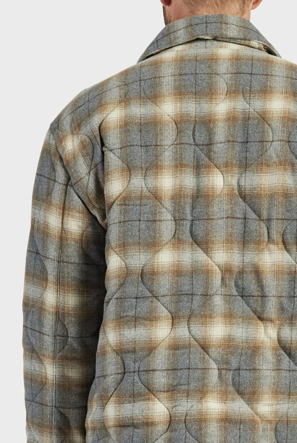 Plaid Wool Blend Jacket