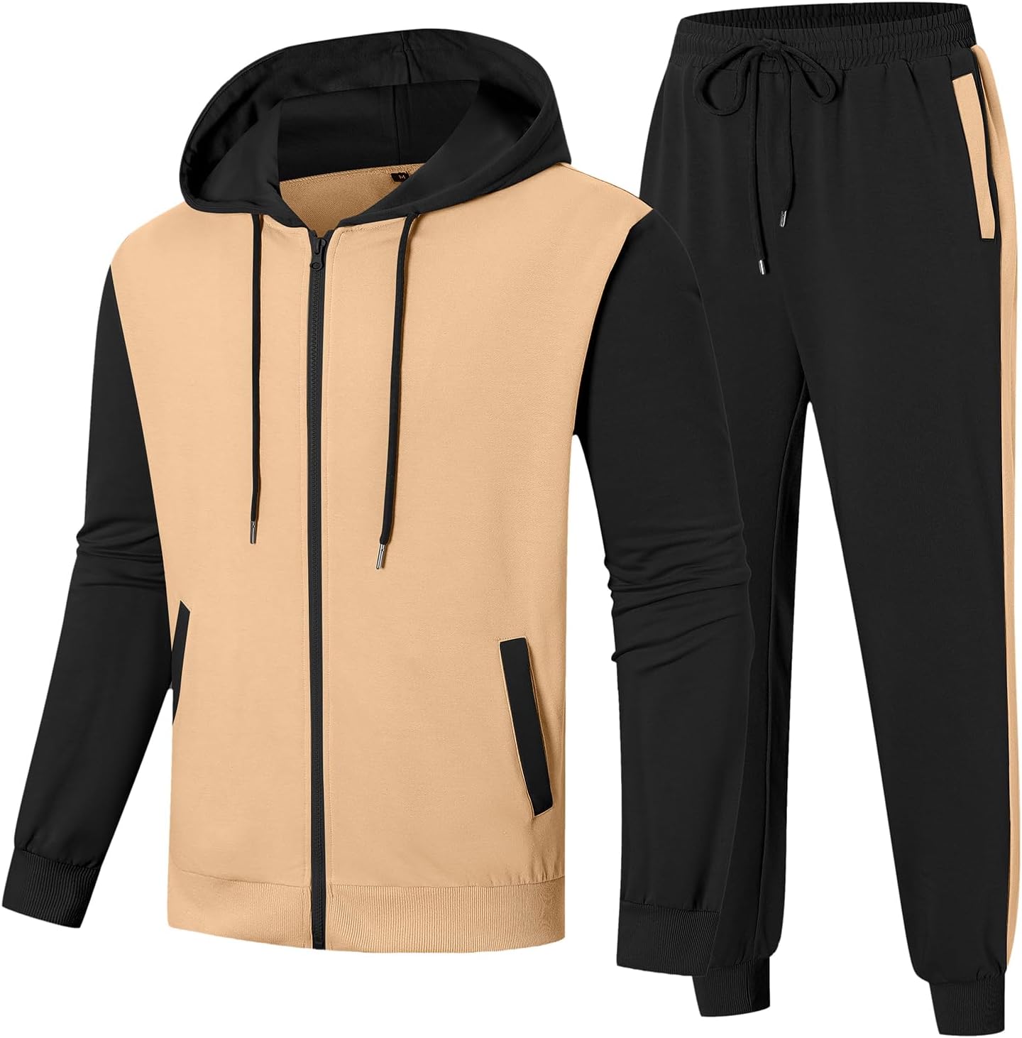 💥 6-Pack Men’s Activewear Sets | Only $24.9 | Men's Tracksuit 2 Piece Full Zip Set