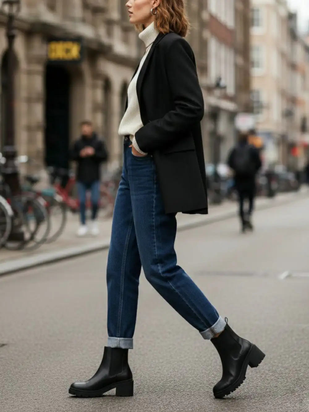 Women's Water Resistant Track Sole Ankle Boots