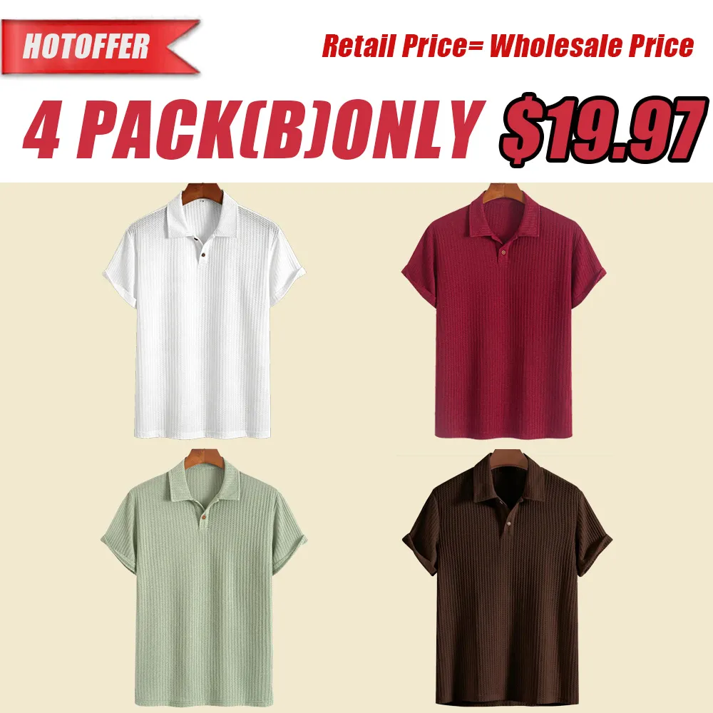 Men's Knitted Polo Shirt