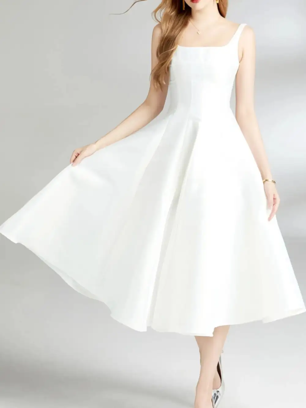 Easy Fit Sleeveless Midi Dress