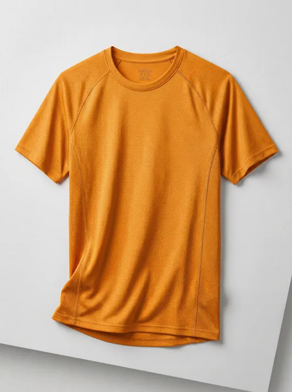 Men's Athletic Performance Mesh Printed T-Shirt