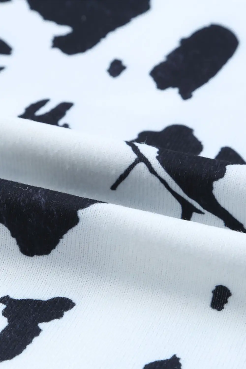One Shoulder Cow Print Cut