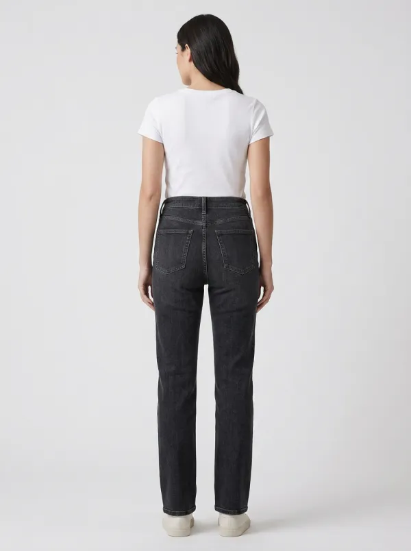 Wardrobe-Ready High-Rise Washed Denim Jeans