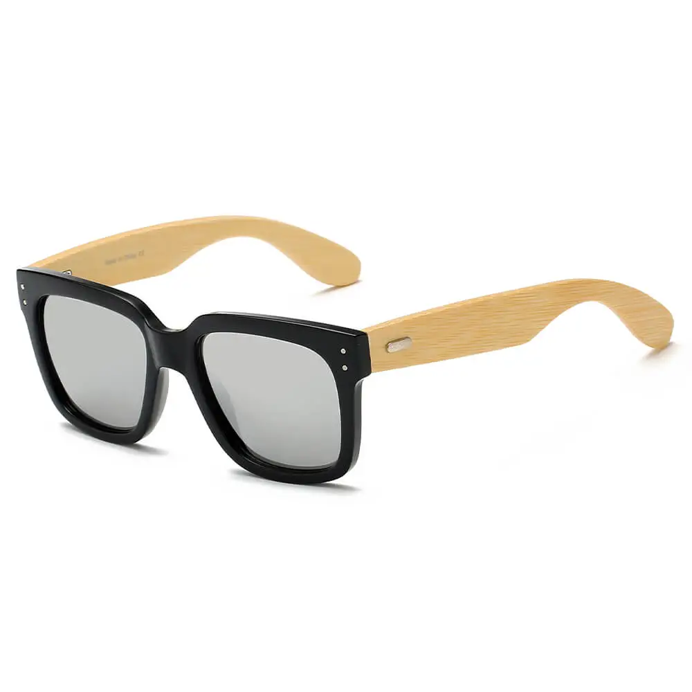 Terry Beaded Square Frame Sunglasses