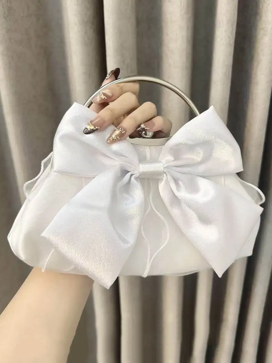 Bow Chain Lock Crossbody Bag