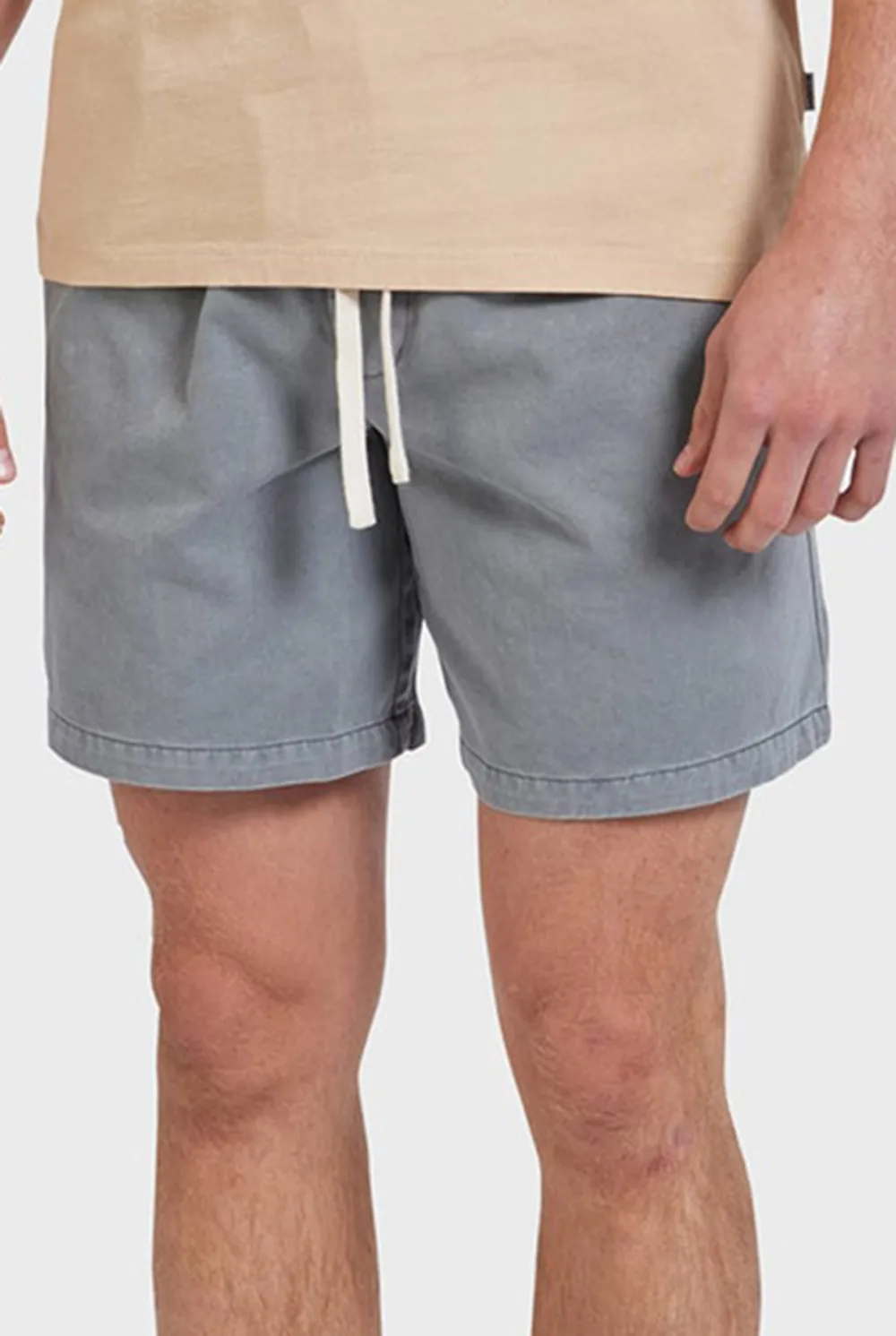 Gray Garment Dyed Shorts