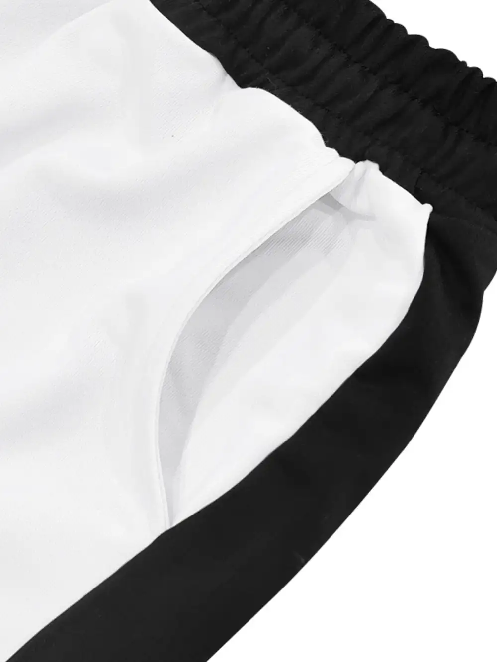 Men's Full Size Side Stripe Wide Leg Pants