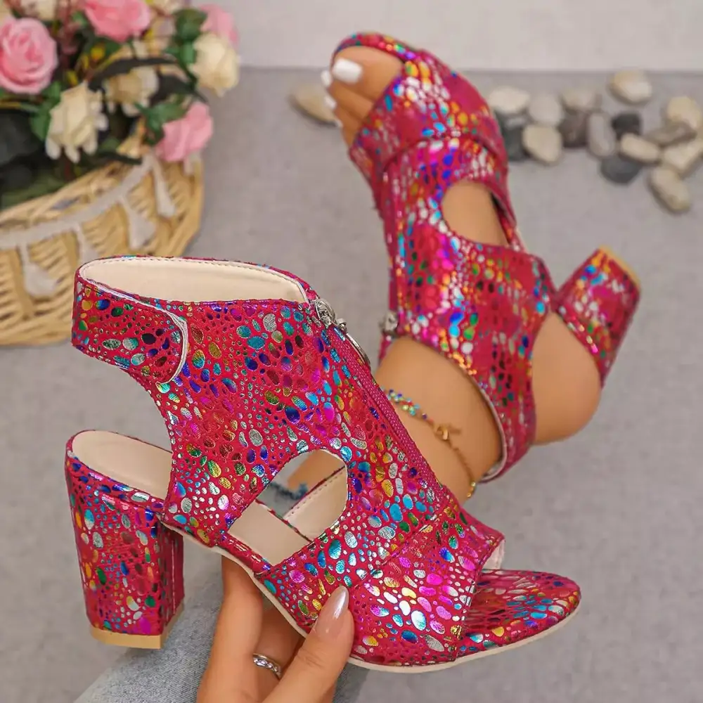 Distinctive Everyday Open Toe Block Heel Sandals