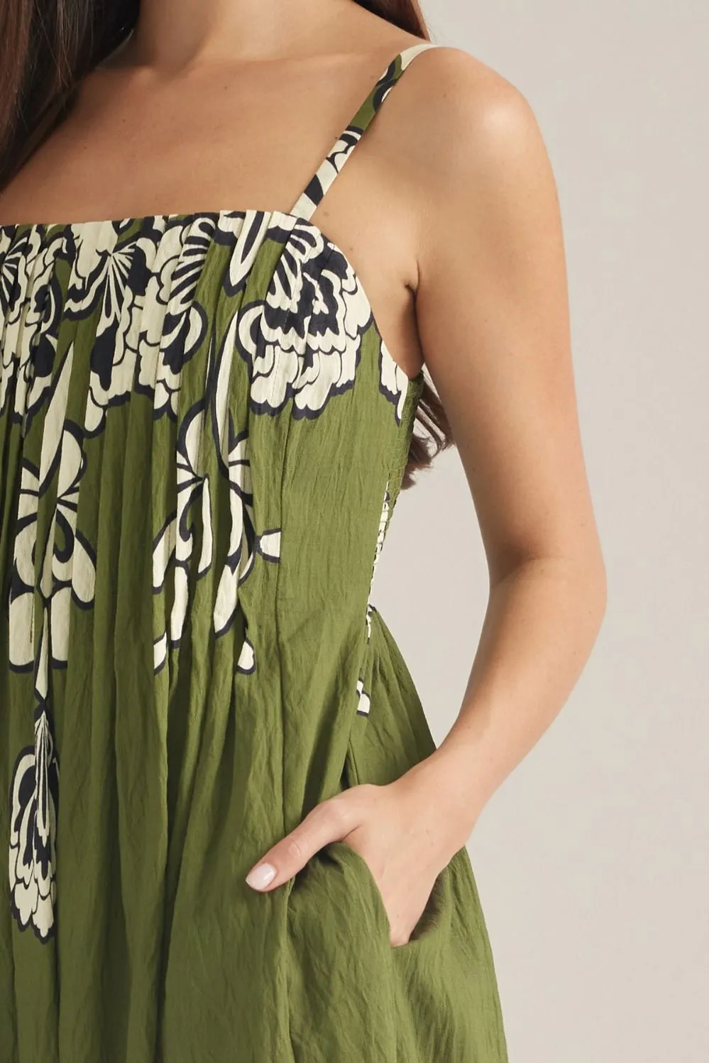 Floral Border Dress