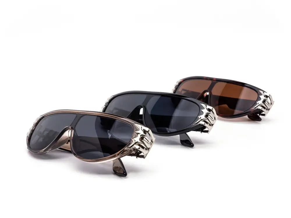 12-Pack Chunky Shield Heart Sunglasses