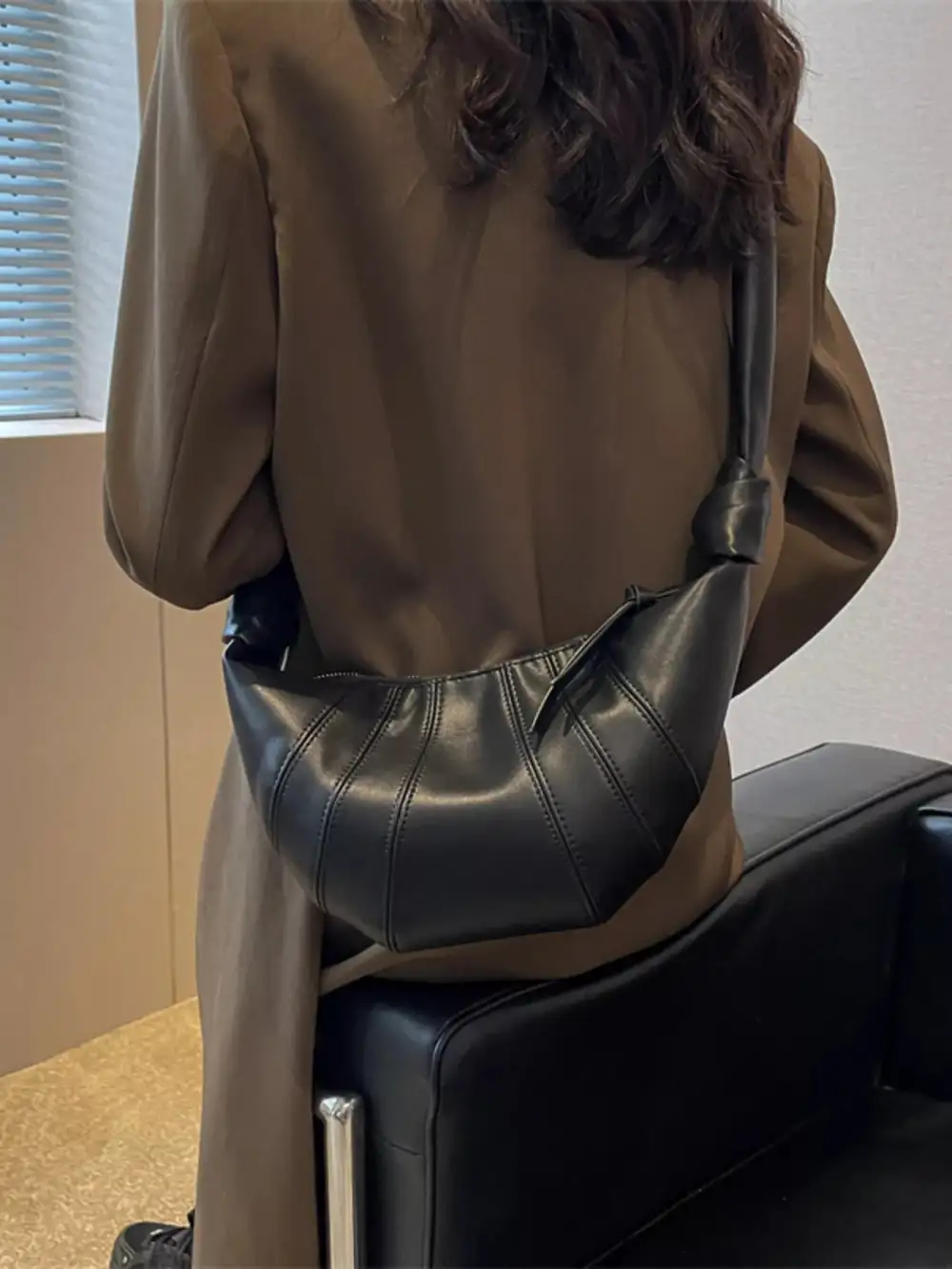 Stylish Crescent Hobo Crossbody Bag