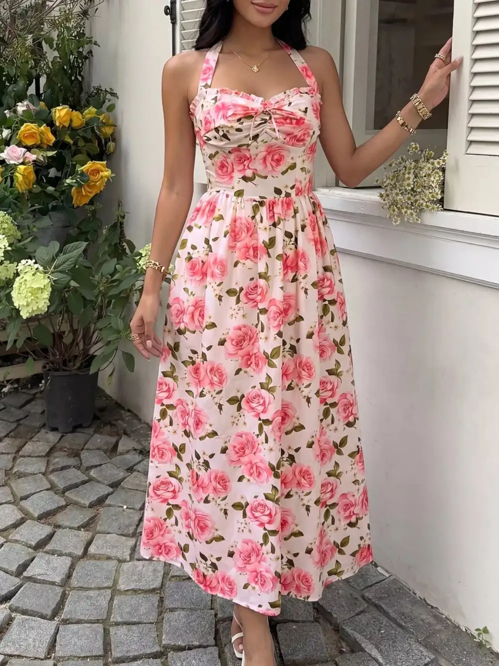 Floral Printed Midi Dress