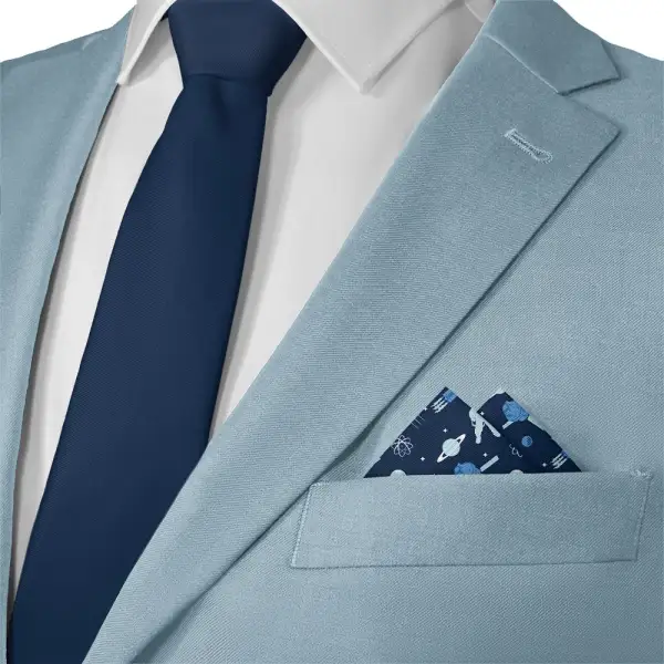 Versatile Elegant Space Motif Pocket Square