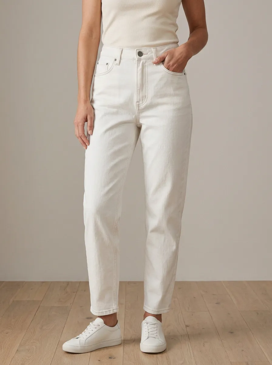 Minimalist High-Rise Denim Jeans