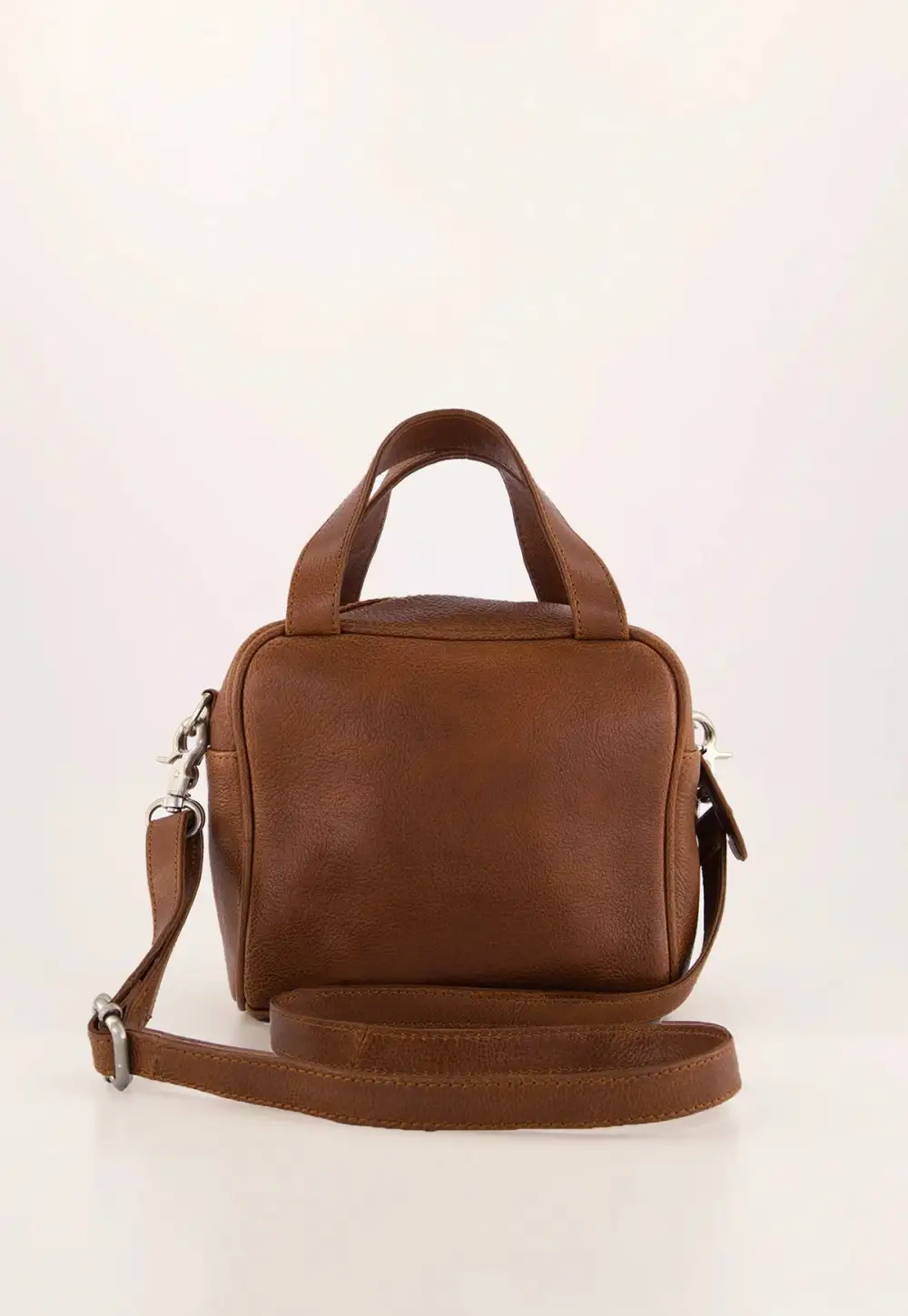 Textured Leather Crossbody Bag