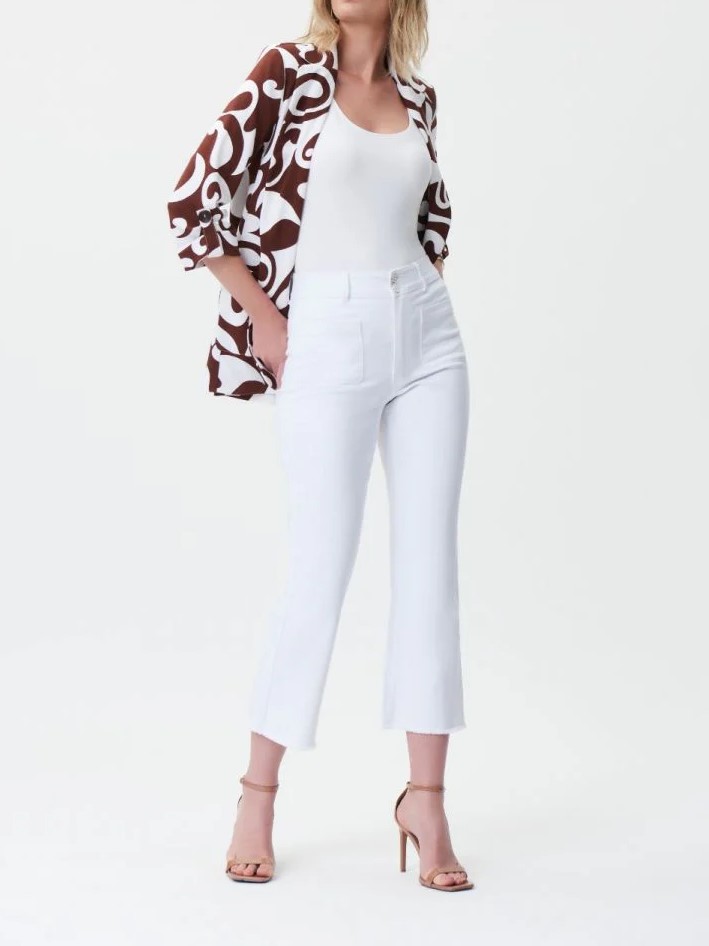 White Flared High - Waist Jeans