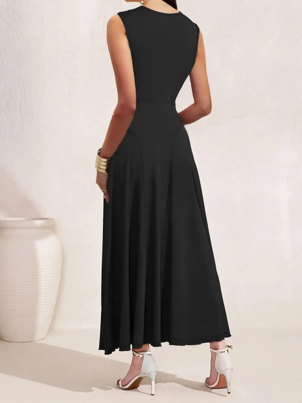 Crisscross Midi Dress