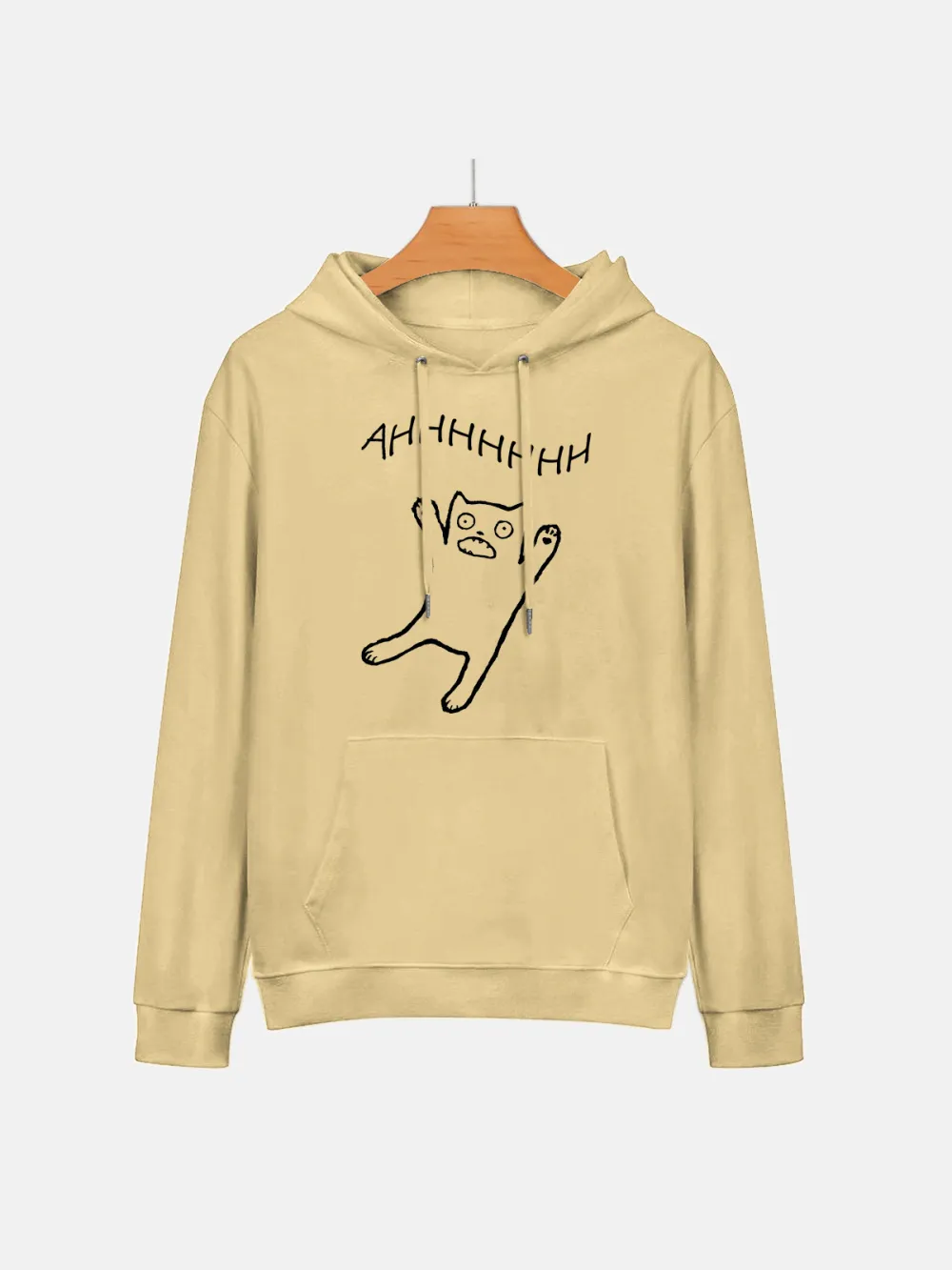 Jumping Kitten Pattern Hoodie