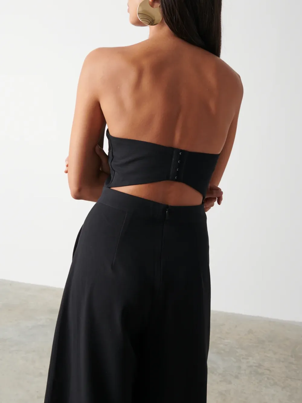 Sleeveless Bandeau Jumpsuit