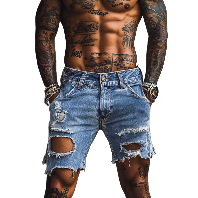 Easy Lounge Distressed Shorts