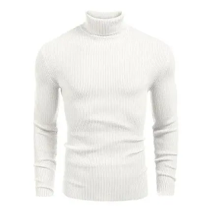🔥 Limited-Time Sale – Men’s Knitted Ribbed Turtleneck Sweater | Warm. Stylish. Perfect for Fall & Winter.