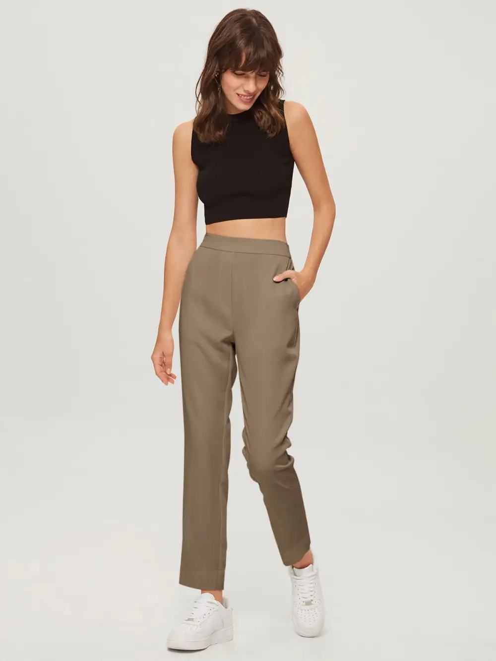 Everyday Cropped Slim Trousers