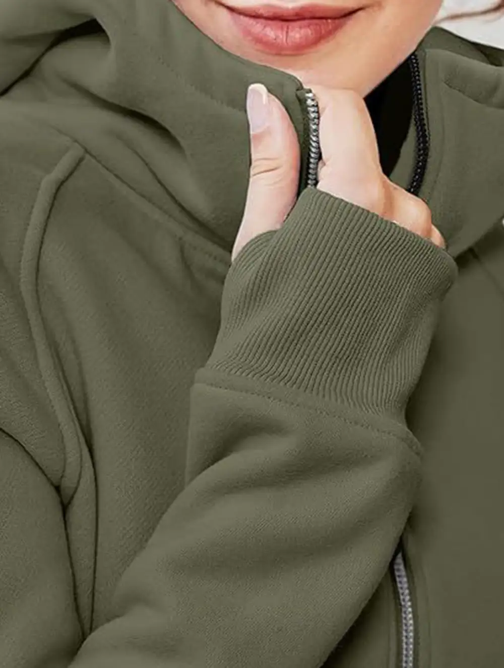 Hooded Short Fleece Sweatshirt Shorts