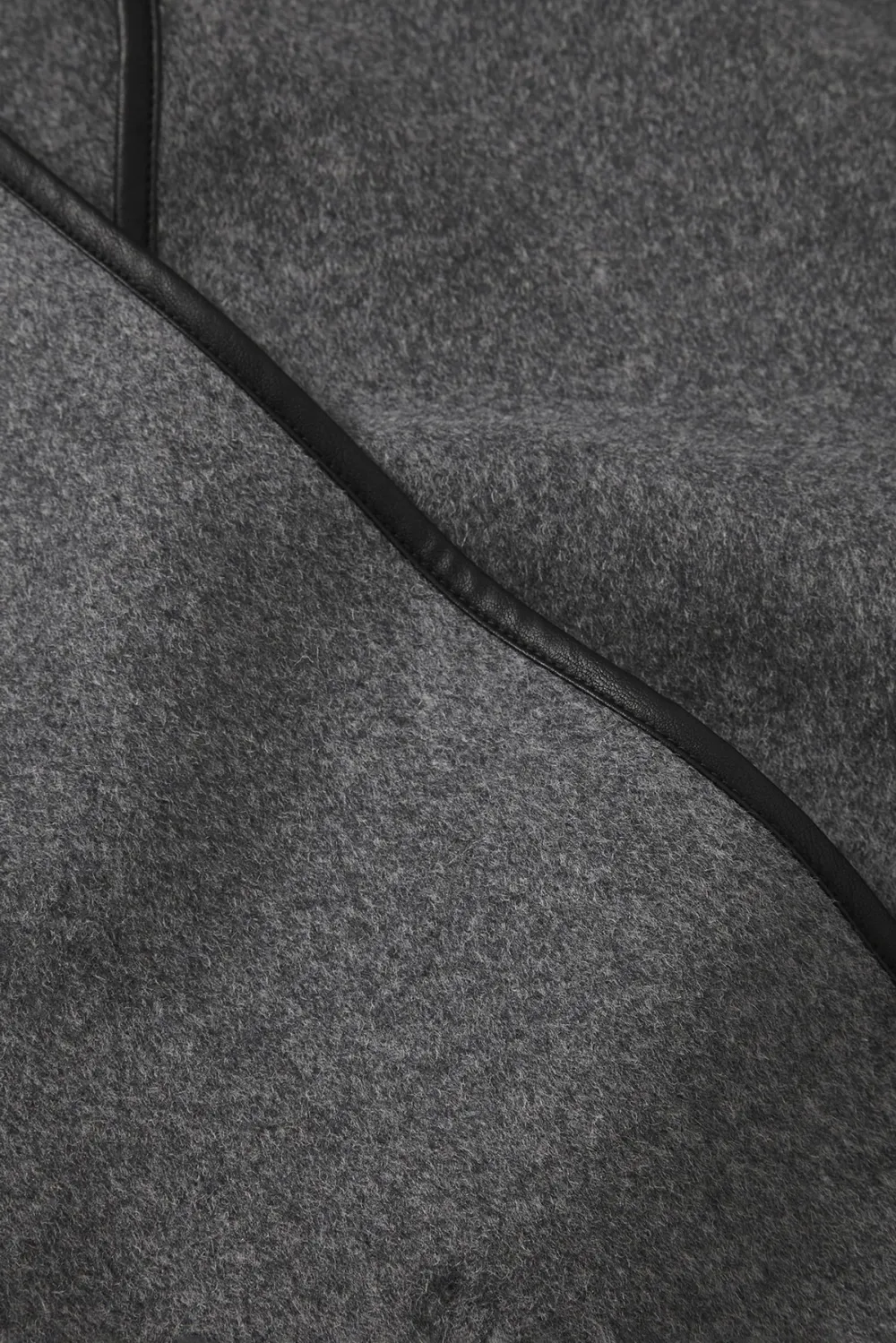 Asymmetric Hem Wool Jacket