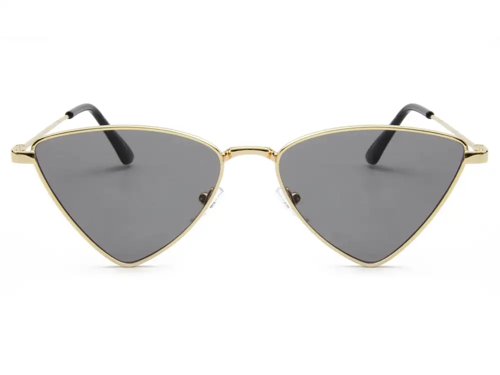 Triangle Metal Cat-Eye Sunglasses